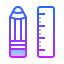 gradient style stationery icon