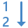 blue ui style numeric icon
