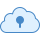 blue ui style privater cloud speicher icon