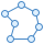 blue ui style radar plot icon