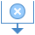 blue ui style sort by closing date icon