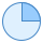blue ui style 90 degrees icon