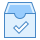 blue ui style data quality icon