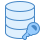 blue ui style datenverschlüsselung icon