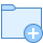 blue ui style 폴더 추가 icon