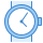 blue ui style watches front view icon