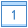 blue ui style kalender 1 icon