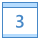 blue ui style kalender 3 icon