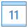 blue ui style 달력 (11) icon