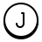 J в круге icon