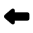apple sf regular filled style arrow pointing left icon
