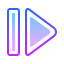 gradient style resume button icon