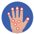 biometria externa-gesto-de-mão-ícones-planos-design-inmotus icon