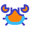 avantgarde style crab icon