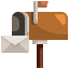 Boîte aux lettres fermée vide icon