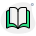 Open syllabus book for professional studies layout icon