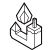 isometric line style chili pepper icon