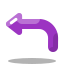 arcade style reply arrow icon