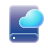lollipop style cloud storage icon