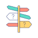 choose right direction icon
