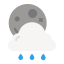 leichter regen nacht icon
