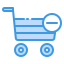 external-delete-cart-e-commerce-fauzidea-blue-fauzidea icon