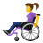 Frau im manuellen Rollstuhl icon