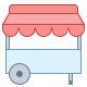 office l style food cart icon