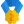 Second place flower shaped medal for achivement icon