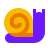 color glass style 달팽이 icon
