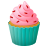 Cupcake-Emoji icon