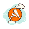 cloud style 잔치 icon