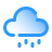 pulsar gradient style moderate rain icon