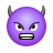 wütendes Gesicht mit Hörnern icon