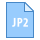 blue ui style jp2 icon