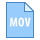 blue ui style mov icon