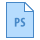 blue ui style ps icon