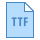 blue ui style ttf icon