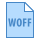 blue ui style woff icon