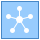 blue ui style 바퀴통 icon