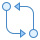 blue ui style confronta git icon