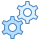 blue ui style automation icon