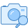 blue ui style camera identification icon