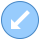 Circled Down Left icon