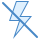 blue ui style blitz aus icon