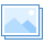 blue ui style galerie icon