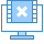 blue ui style video bilder nicht senden icon