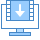 blue ui style video bilder senden icon
