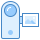 blue ui style camcorder icon