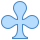 blue ui style 클럽 icon